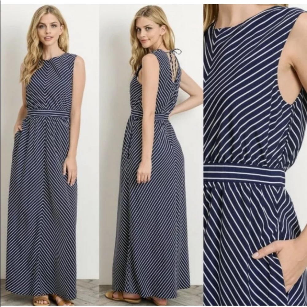 Gilli Maxi Dress Open Back Sleeveless Boutique